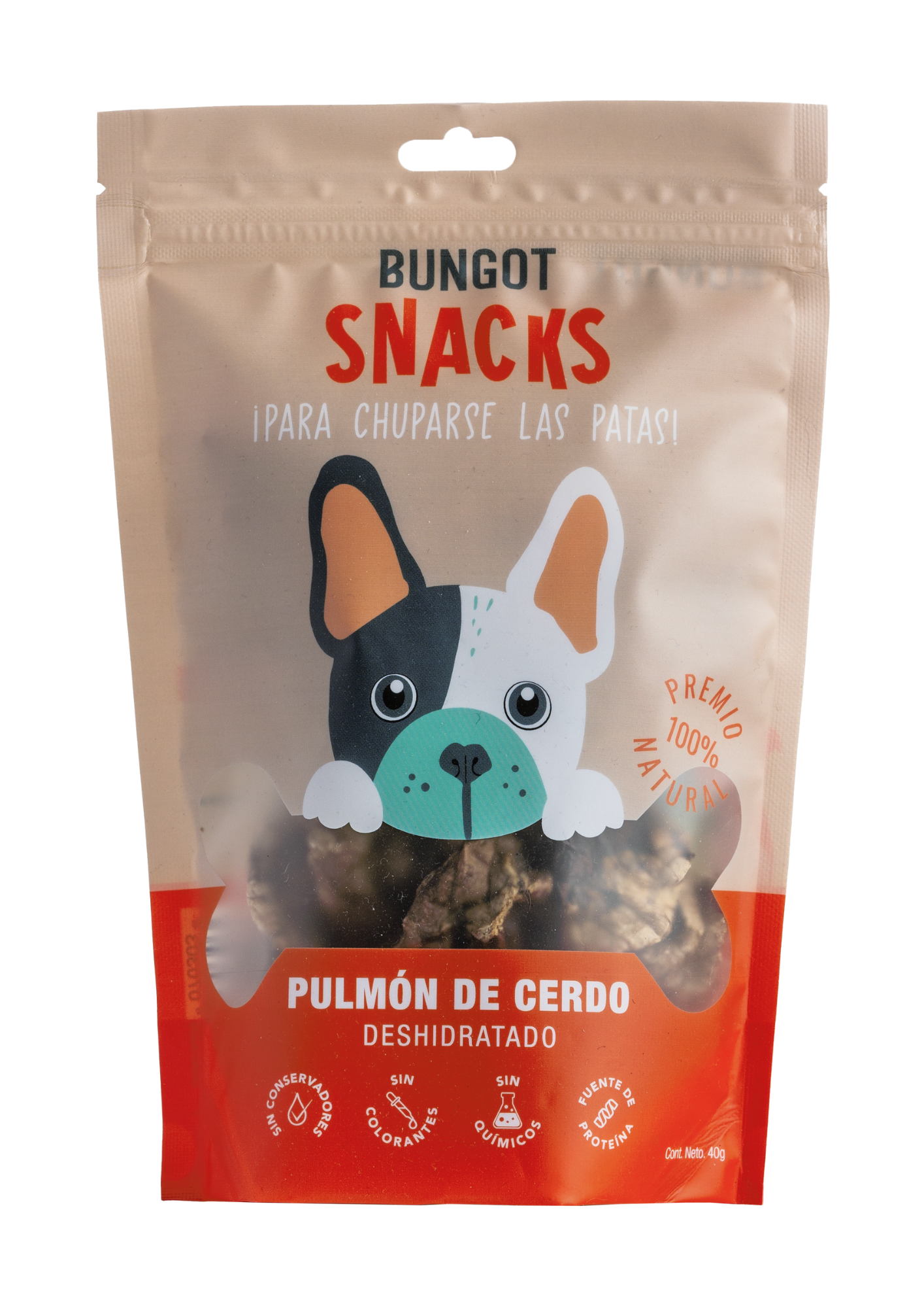 Snack Pulmón de Cerdo Para Perro